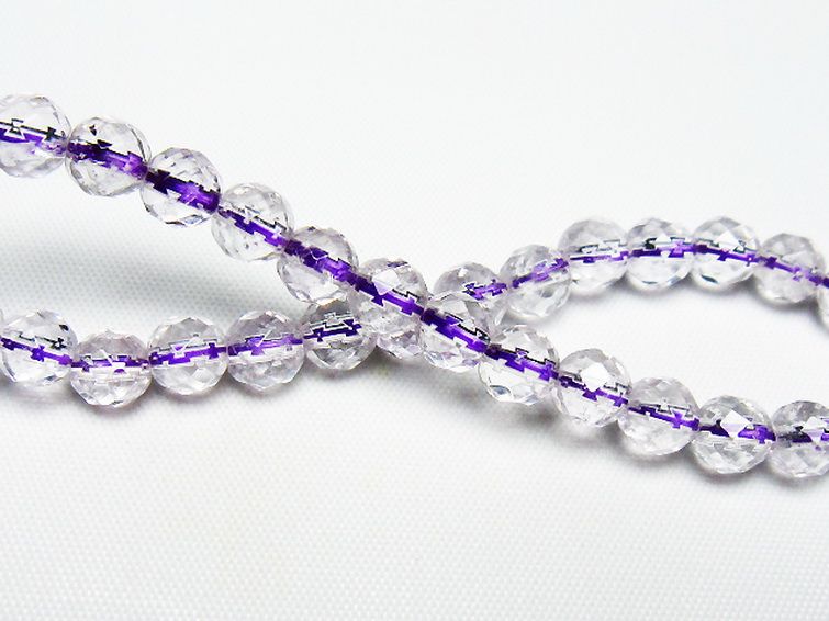 アメジスト ブレスレット 6mm [T404-1519] 2枚目