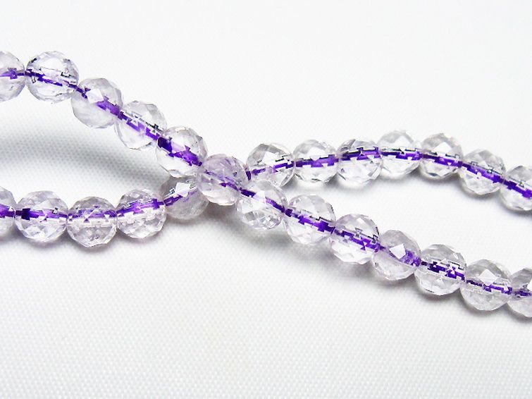 アメジスト ブレスレット 6mm [T404-1535] 2枚目