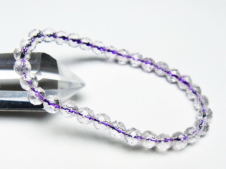 アメジスト ブレスレット 6mm [T404-1543] 1枚目