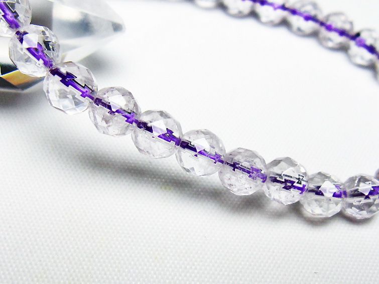 アメジスト ブレスレット 6mm [T404-1546] 3枚目