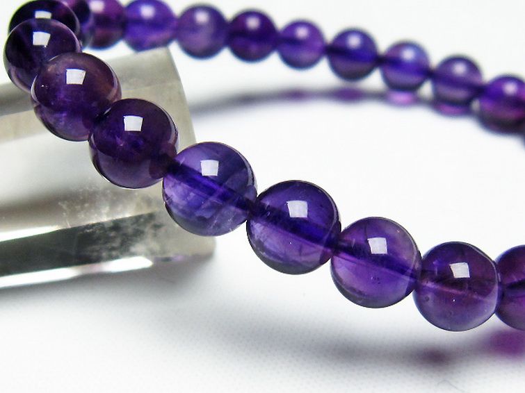 アメジスト ブレスレット 7mm [T406-2680] 3枚目