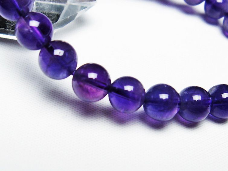 アメジスト ブレスレット 7mm [t406-3338] 3枚目