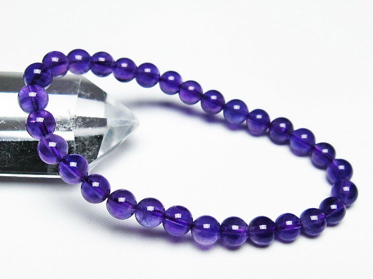 アメジスト ブレスレット 6mm [T406-3394] 1枚目