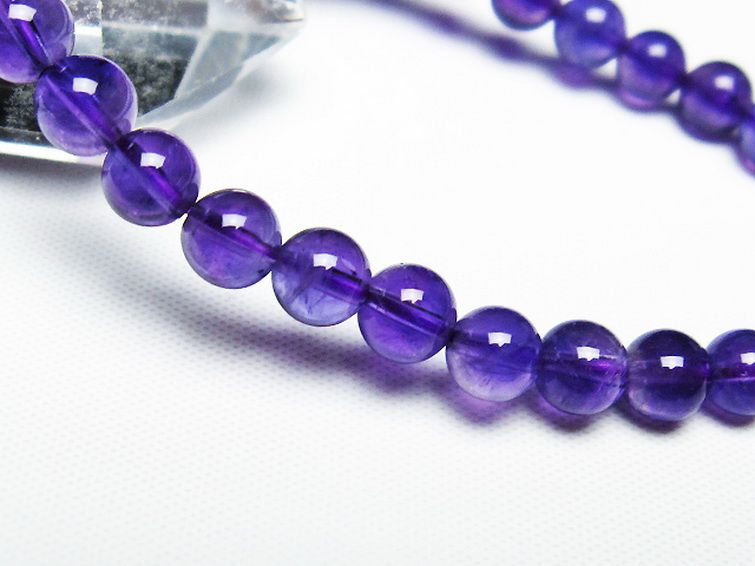 アメジスト ブレスレット 6mm [T406-3394] 3枚目