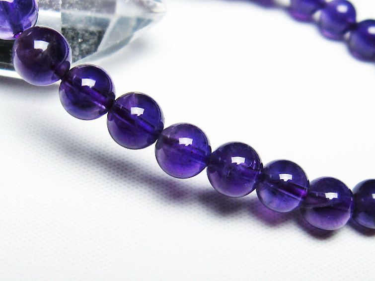 アメジスト ブレスレット 7mm [t406-3403] 3枚目