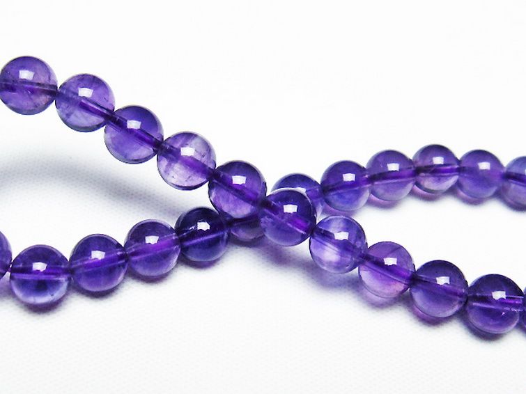 アメジスト ブレスレット 7mm [T406-3413] 2枚目