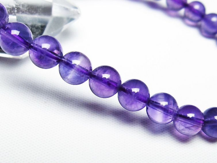 アメジスト ブレスレット 7mm [T406-3413] 3枚目