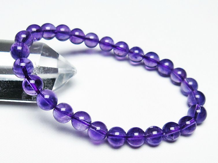 アメジスト ブレスレット 7mm [T406-3414] 1枚目