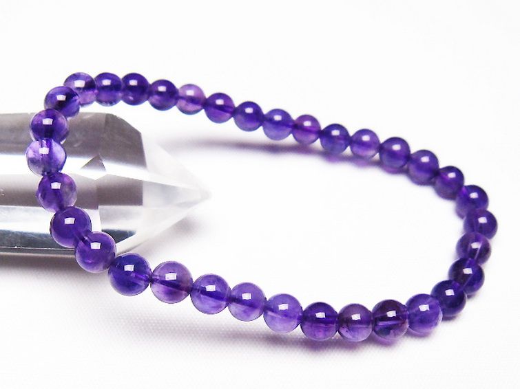 アメジスト ブレスレット 6mm [t406-3520]