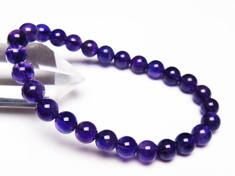 アメジスト ブレスレット 7mm [t406-3533] 1枚目
