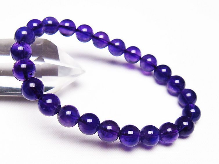 ★(くつくつ！)トップグレードアメトリン 9.8ミリ珠ブレス(SA+) アメジスト ブレスレット 8mm [t406-3558]