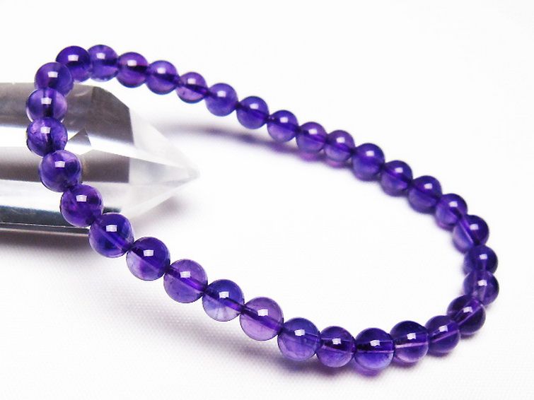 アメジスト ブレスレット 6mm [t406-3569] 1枚目