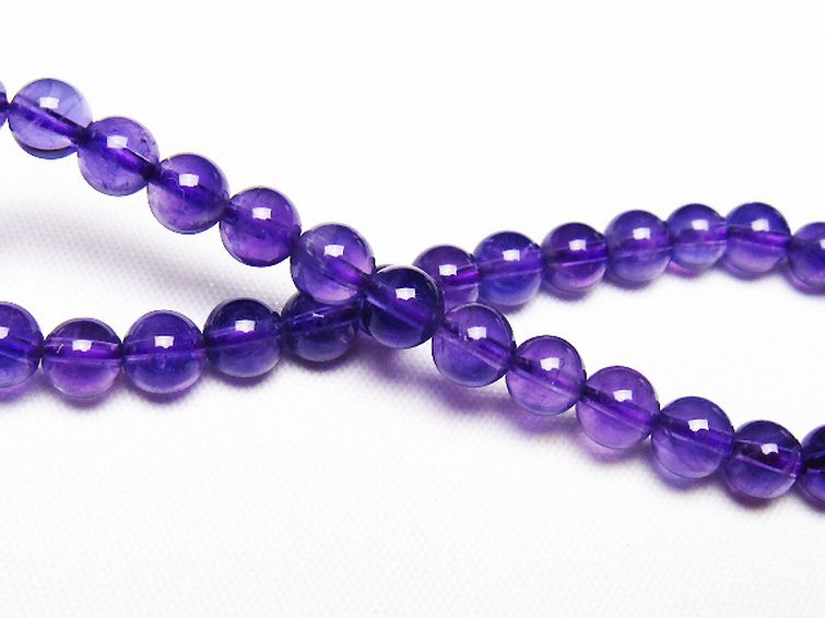 アメジスト ブレスレット 6mm [t406-3569] 2枚目