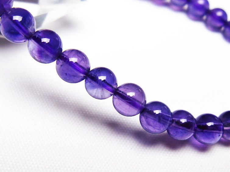 アメジスト ブレスレット 6mm [t406-3569] 3枚目