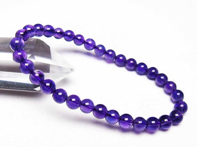 アメジスト ブレスレット 6mm [T406-3570] 1枚目