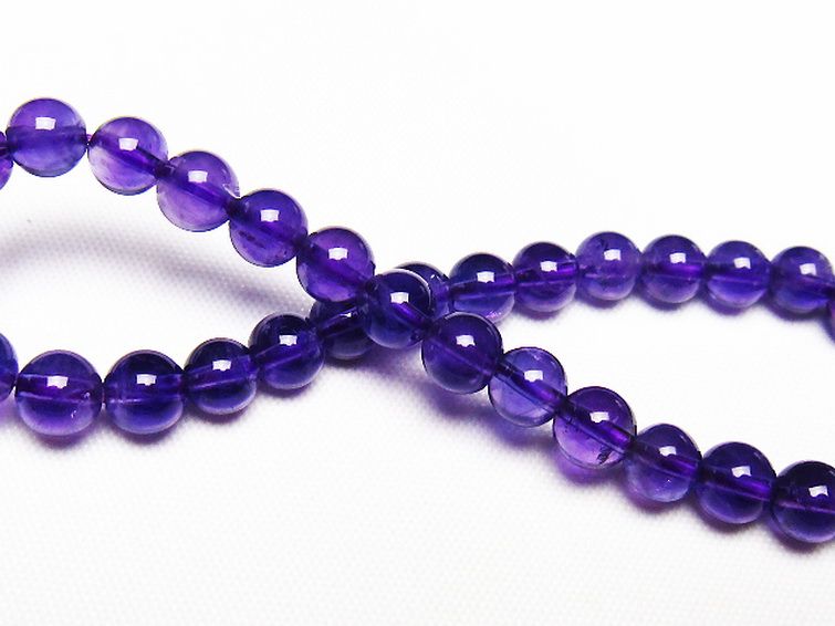 アメジスト ブレスレット 6mm [T406-3570] 2枚目