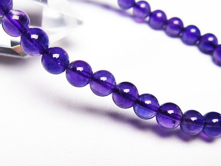 アメジスト ブレスレット 6mm [T406-3570] 3枚目