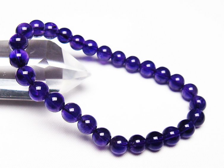 アメジスト ブレスレット 7mm [t406-3634] 1枚目