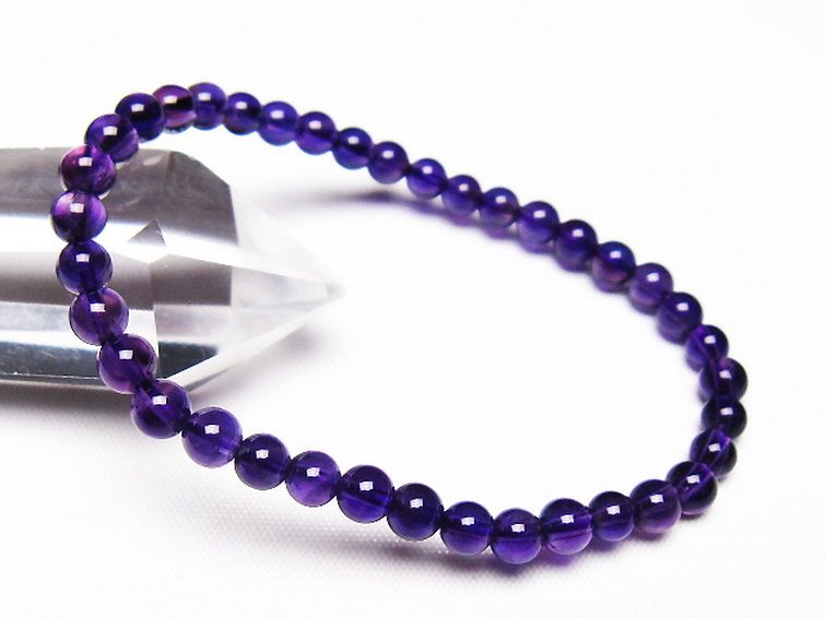 アメジスト ブレスレット 5mm [t406-3636]