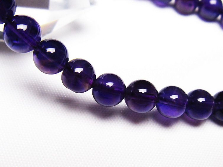 アメジスト ブレスレット 7mm [T406-3641] 3枚目