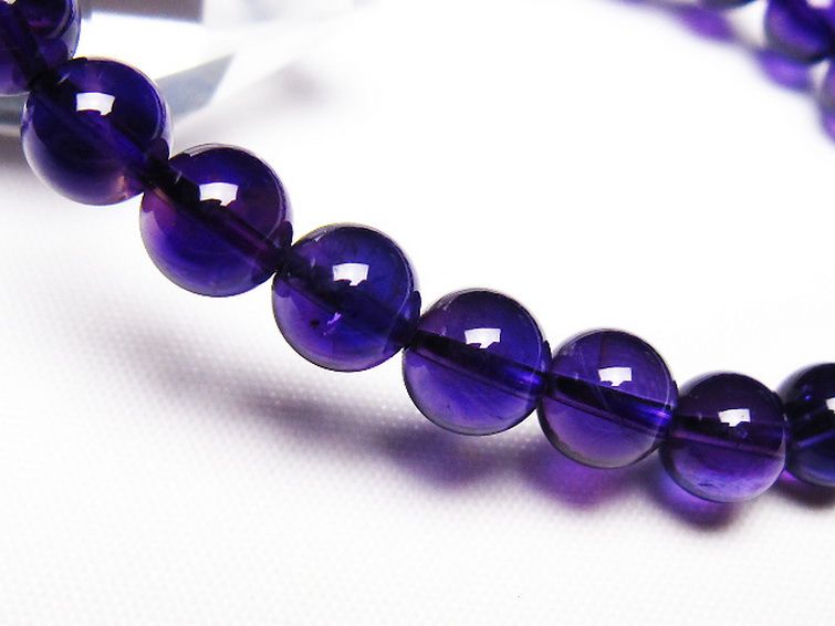 アメジスト ブレスレット 7mm [T406-3643] 3枚目