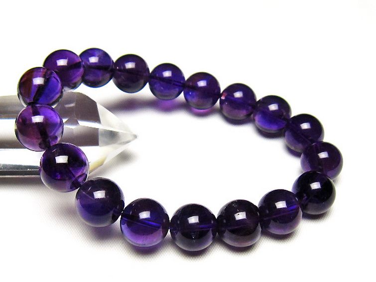 アメジスト ブレスレット 12mm [t406-3770] 1枚目