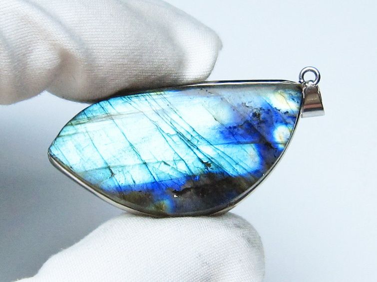 ラブラドライト ペンダント [t409-4225] 1枚目