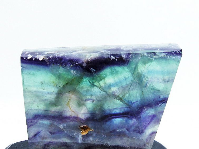 ✨自然の芸術✨幻想的な模様✨虹入り エンジェルフェザー フローライト原石 天然石 エンジェルフェザー フローライト 原石 [t41-1435]