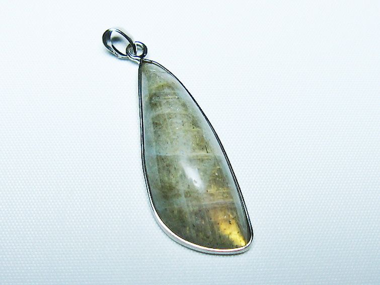 ラブラドライト ペンダント [T413-4122] 3枚目