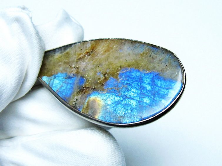 ラブラドライト ペンダント [T413-4139] 1枚目