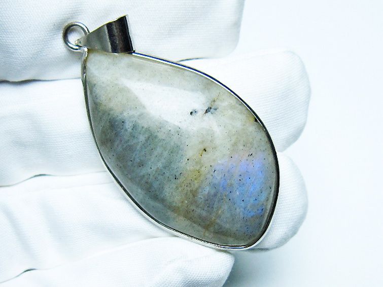 ラブラドライト ペンダント [T413-4143] 1枚目
