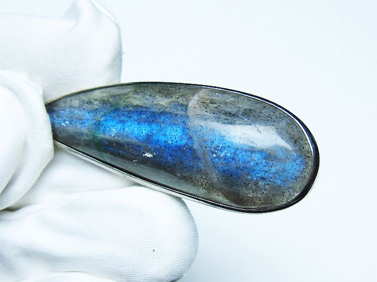 ラブラドライト ペンダント [T413-4157] 2枚目