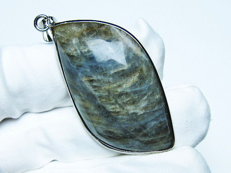 ラブラドライト ペンダント [T413-4164] 2枚目
