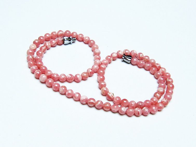 インカローズ ロードクロサイト ネックレス 5mm [t423-1743] 1枚目