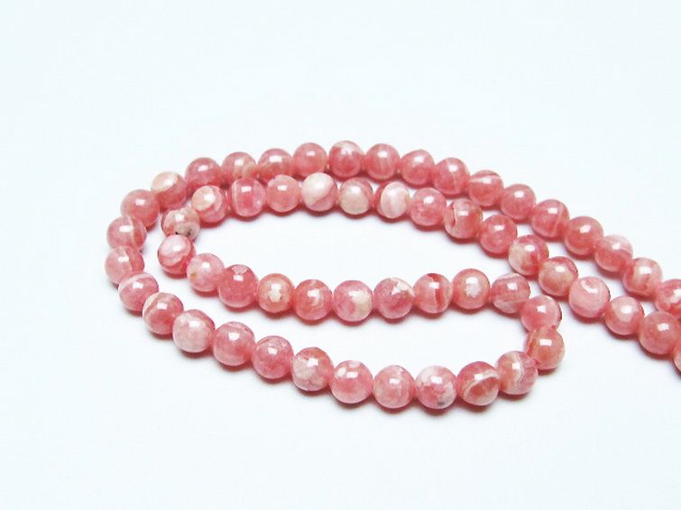 インカローズ ロードクロサイト ネックレス 5mm [t423-1743] 3枚目