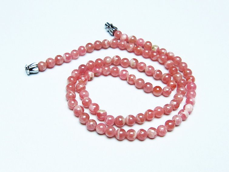 インカローズ ロードクロサイト ネックレス 5mm [t423-1753] 2枚目