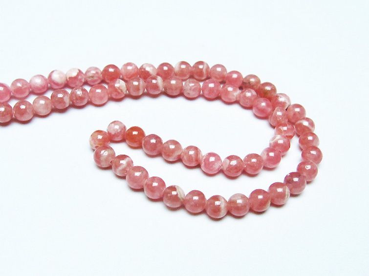 インカローズ ロードクロサイト ネックレス 5mm [t423-1753] 3枚目