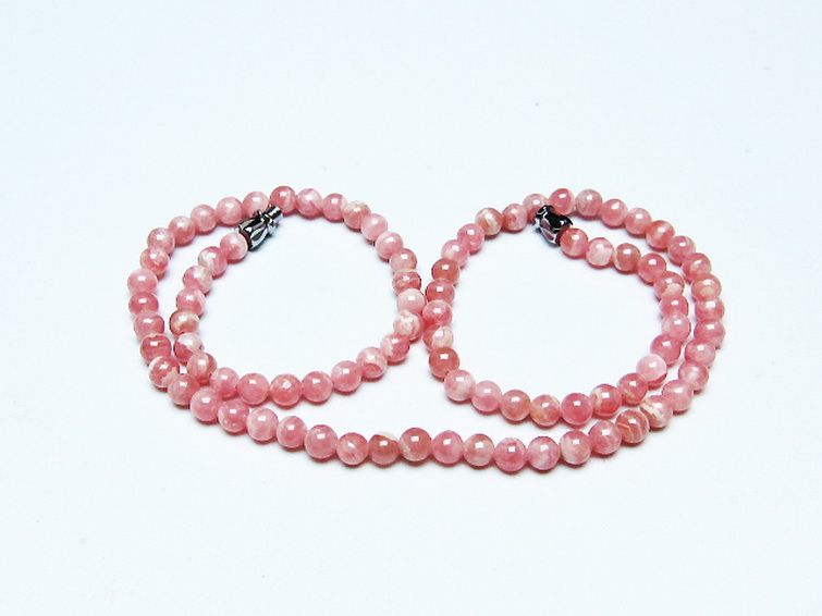 インカローズ ロードクロサイト ネックレス 5mm [t423-1755] 1枚目