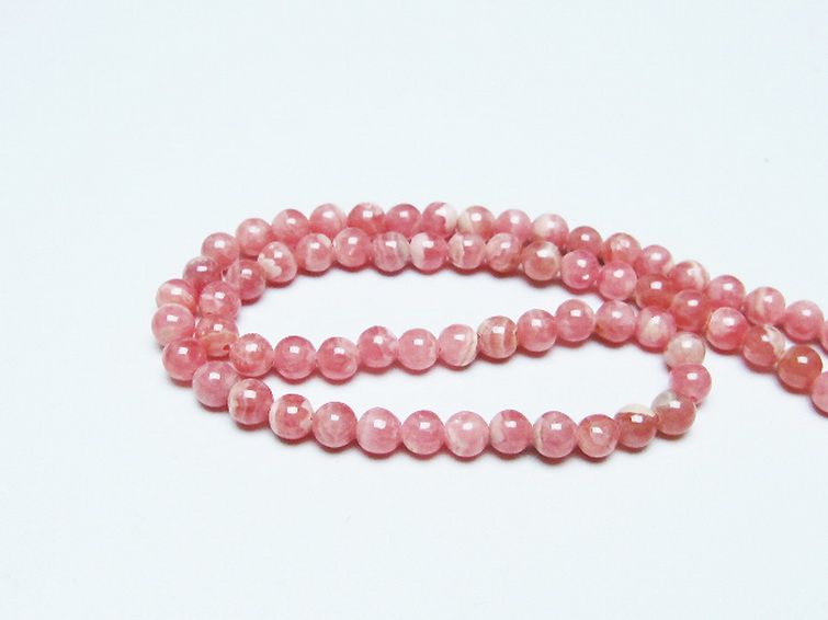 インカローズ ロードクロサイト ネックレス 5mm [t423-1755] 3枚目