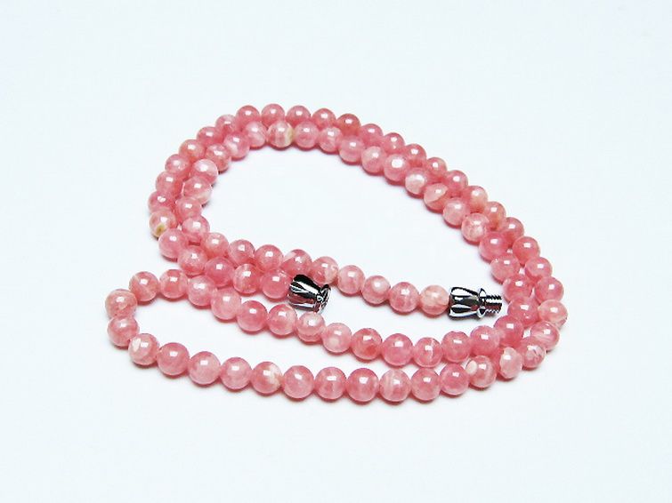 インカローズ ロードクロサイト ネックレス 5mm [t423-1757] 2枚目