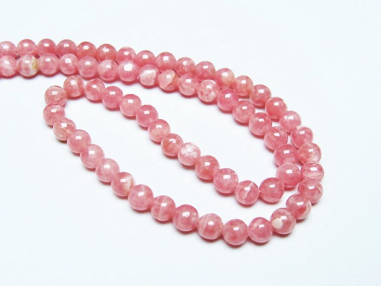 インカローズ ロードクロサイト ネックレス 5mm [t423-1757] 3枚目