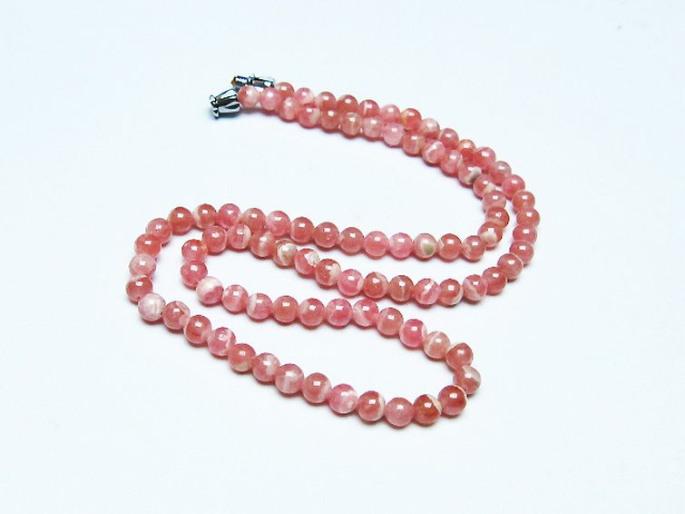 インカローズ ロードクロサイト ネックレス 5mm [t423-1760] 2枚目