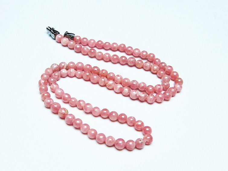 インカローズ ロードクロサイト ネックレス 4mm [t423-1765] 2枚目