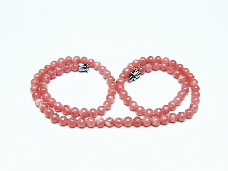 インカローズ ロードクロサイト ネックレス 4mm [t423-1829]