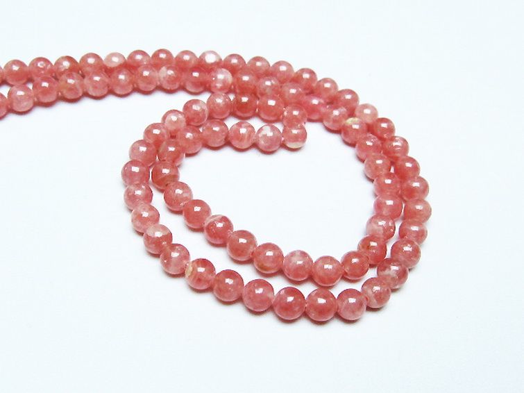 インカローズ ロードクロサイト ネックレス 4mm [t423-1829] 3枚目