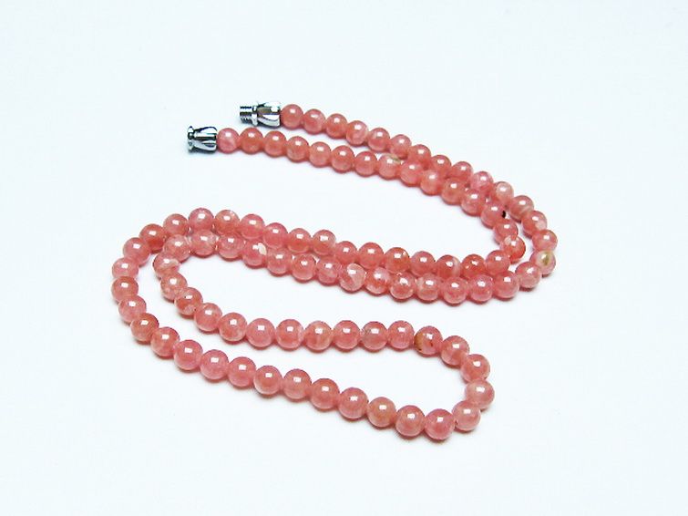 インカローズ ロードクロサイト ネックレス 4mm [t423-1831] 2枚目