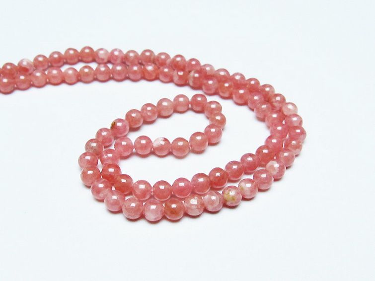 インカローズ ロードクロサイト ネックレス 4mm [t423-1831] 3枚目