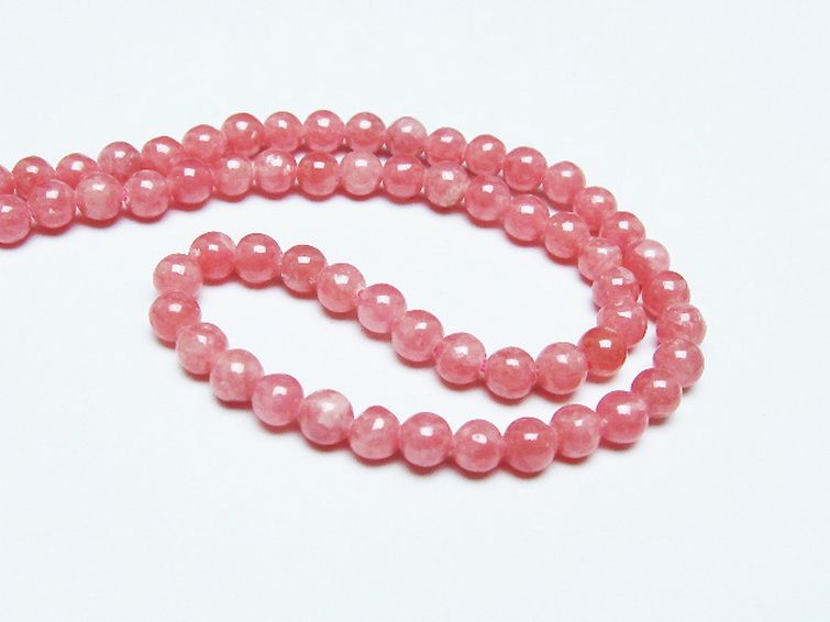 インカローズ ロードクロサイト ネックレス 5mm [t423-1837] 3枚目