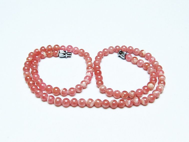 インカローズ ロードクロサイト ネックレス 5mm [t423-1847] 1枚目