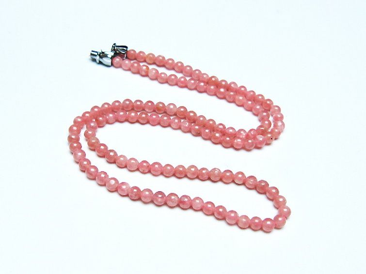 インカローズ ロードクロサイト ネックレス 4mm [t423-1869] 2枚目